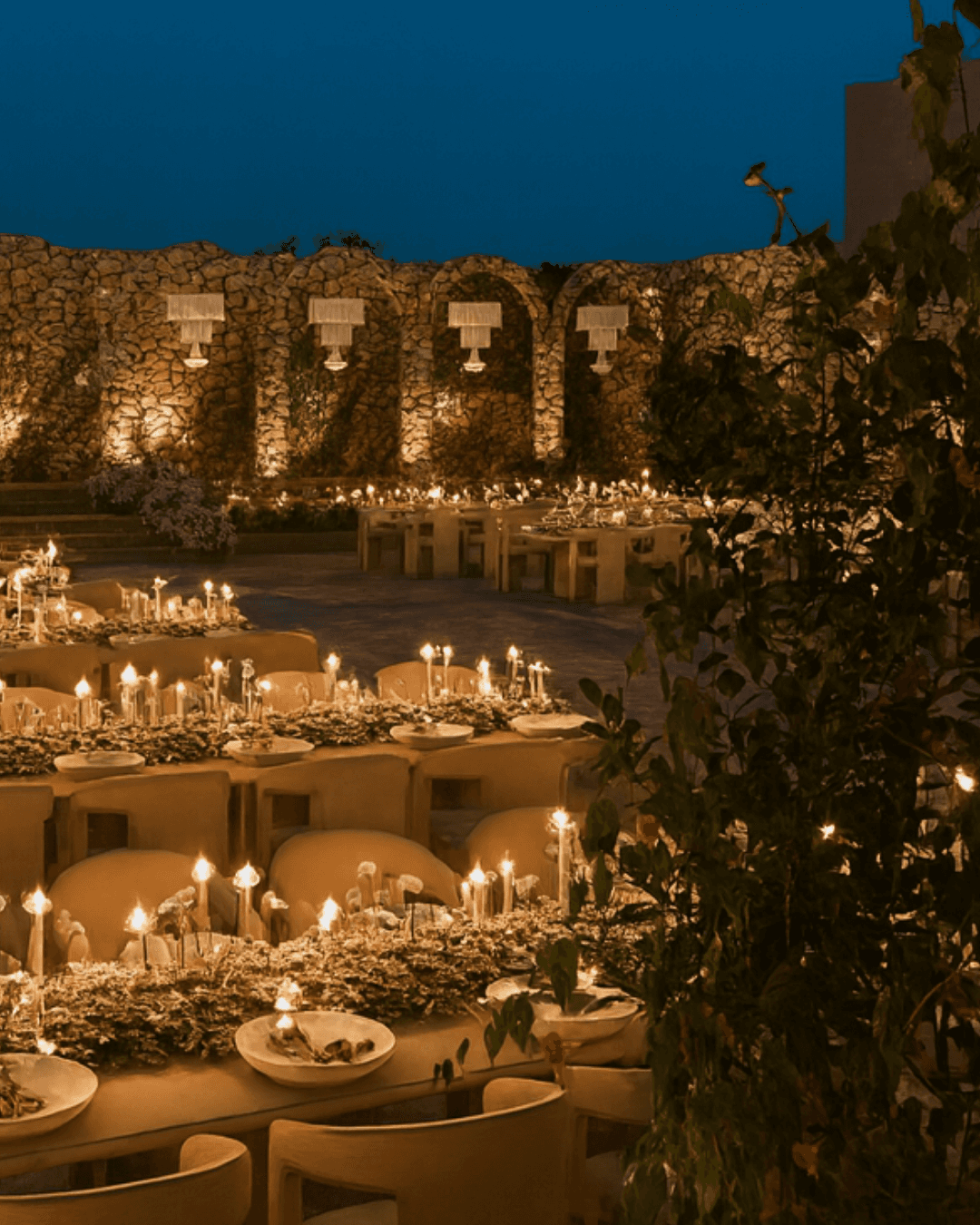 Evening banquet in The Courtyard